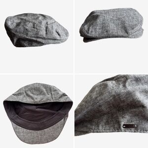 🥰3 for $30🥰 Gray Cotton Linen Newsboy Cabbie Irish Ivy Gatsby Golf Driver Cap